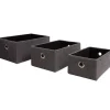 Rangement|Gifi Panière déco empilable grise x3