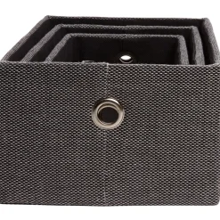 Rangement|Gifi Panière déco empilable grise x3