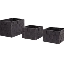 Rangement|Gifi Panière déco grise X3