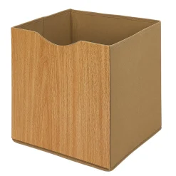 Rangement|Gifi Panière de rangement Box Cube effet bois
