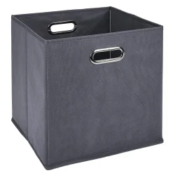 Rangement|Gifi Panière de rangement carrée poignée métallique x2