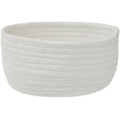 Rangement|Gifi Panière de rangement coton blanc Ø22xH11cm