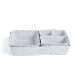 Rangement|Gifi Panière de rangement en feutrine lot de 5 tailles