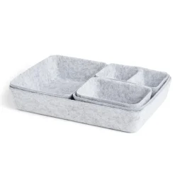 Rangement|Gifi Panière de rangement en feutrine lot de 5 tailles