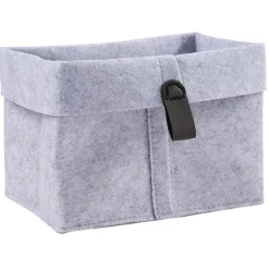 Rangement|Gifi Panière de rangement feutrine gris 19x13xH18cm