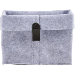 Rangement|Gifi Panière de rangement feutrine gris 19x13xH18cm