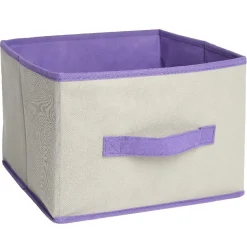 Rangement|Gifi Panière de rangement gris violet