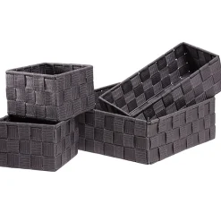 Rangement|Gifi Panière de rangement grise X4