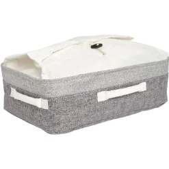 Rangement|Gifi Panière de rangement grise