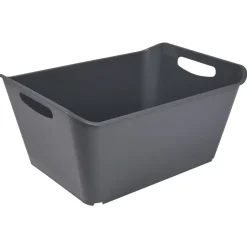 Entretien Du Linge|Gifi Panière de rangement grise 18 L