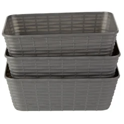 Rangement|Gifi Panière de rangement L.18,7 cm plastique x3