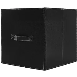 Rangement|Gifi Panière de rangement noir à poignée