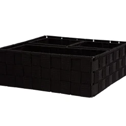 Rangement|Gifi Panière de rangement noire X4