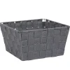 Rangement|Gifi Panière de rangement tressée grise foncé taille L