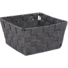 Rangement|Gifi Panière de rangement tressée grise