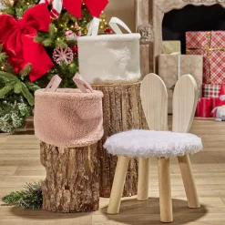 Rangement|Gifi Panière douceur blanc