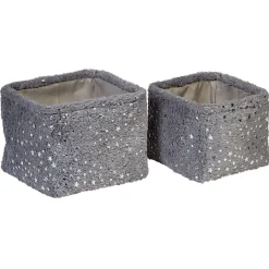 Rangement|Gifi Panière effet fourrure étoile brillante