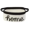 Rangement|Gifi Panière en coton inscription home blanc et noir