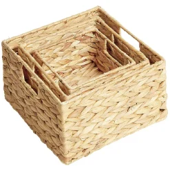 Rangement|Gifi Panière en jacinthe tressée x 3