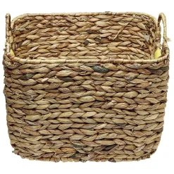 Rangement|Gifi Panière en Jonc de mer bicolore jaune naturel avec 2 anses taille M