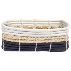 Rangement|Gifi Panière en jute blanc beige et noir