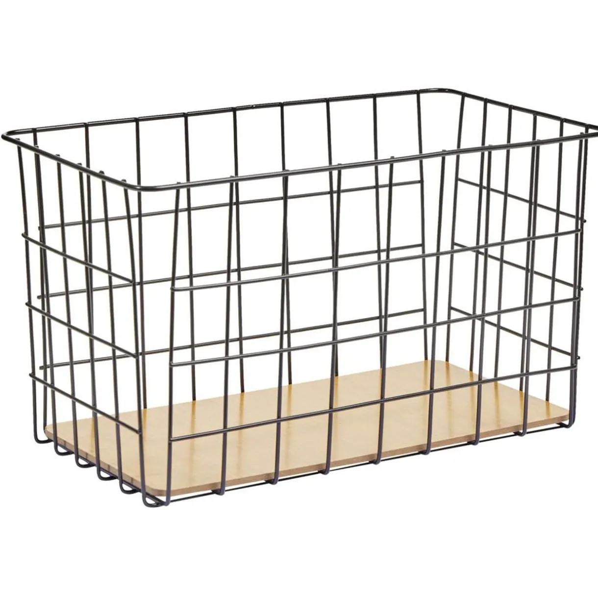 Discount Gifi Panière en métal et bambou