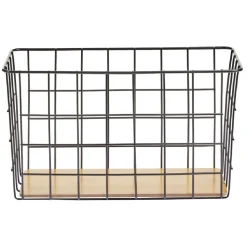 Hot Gifi Panière en métal et bambou