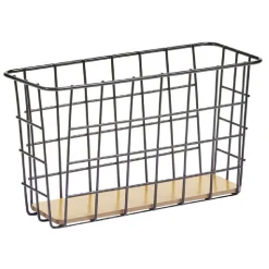 Sale Gifi Panière en métal et bambou