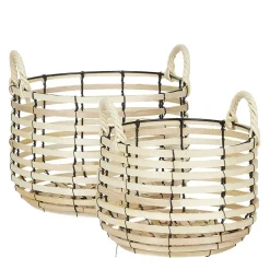 Rangement|Gifi Panière en peuplier x 2