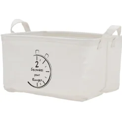 Rangement|Gifi Panière en tissus rectangulaire