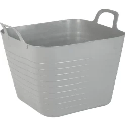 Rangement|Gifi Panière flexible 27 L grise