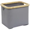 Rangement|Gifi Panière grise armature bambou petit modèle
