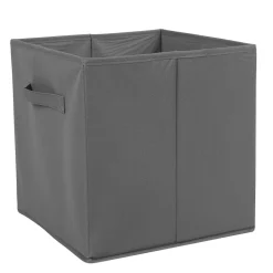 Rangement|Gifi Panière grise carré Box Cube