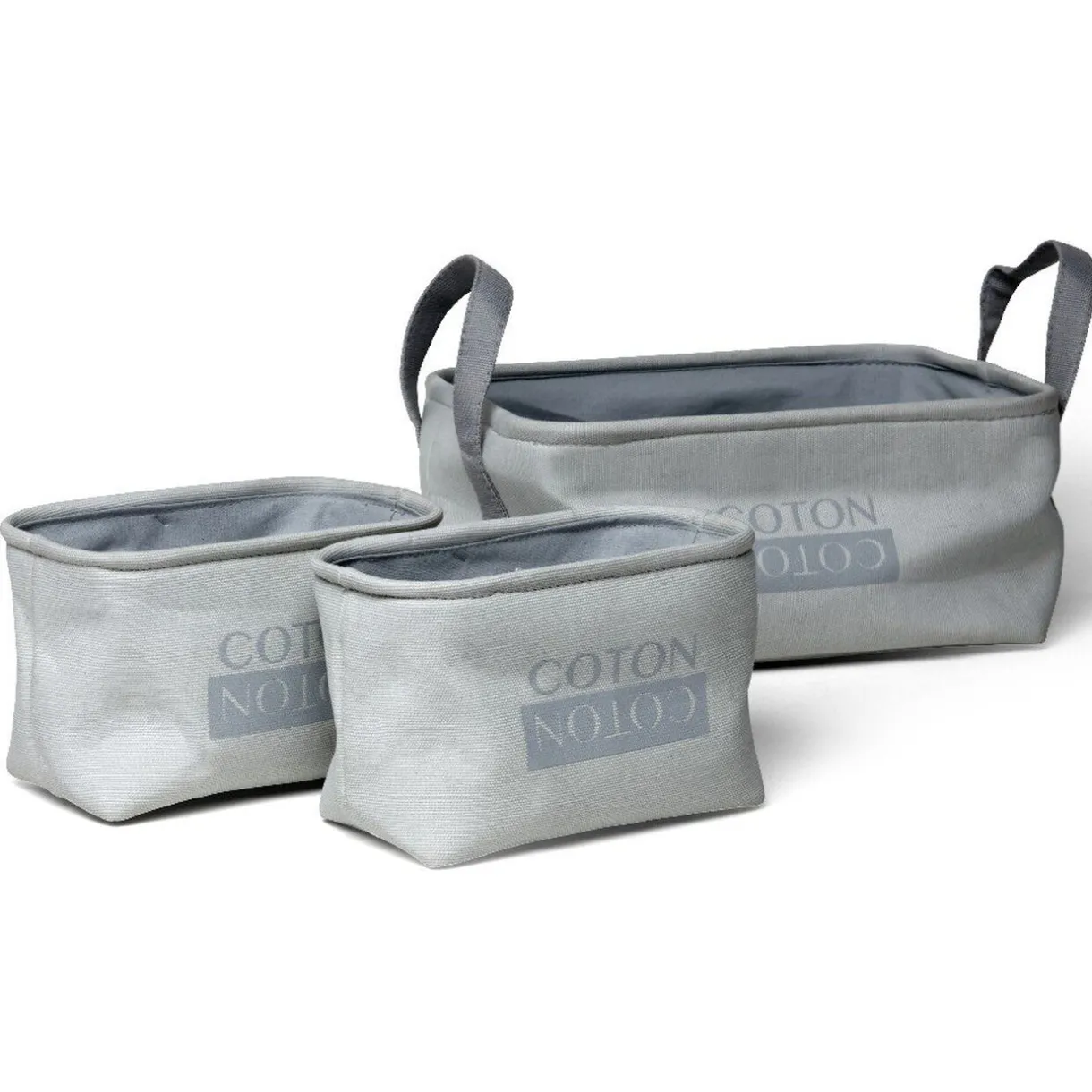 Rangement|Gifi Panière grise Nordicolor x3