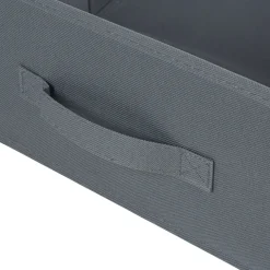 Rangement|Gifi Panière grise rectangulaire Box Cube