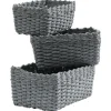 Rangement|Gifi Panière grise x3