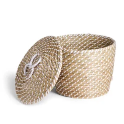 Rangement|Gifi Panière jacinthe avec couvercle grand modèle Ø33xH26cm