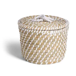 Rangement|Gifi Panière jacinthe avec couvercle petit modèle Ø23xH16cm