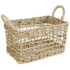 Clearance Gifi Panière jonc de mer 30x20xH15cm Sunflow