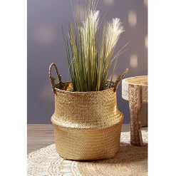 Rangement|Gifi Panière jonc doré