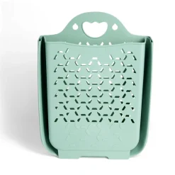 Entretien Du Linge|Gifi Panière 45L pliable plastique vert 36x25xH48cm