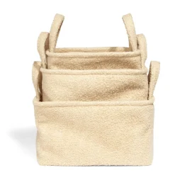 Rangement|Gifi Panière laine bouclée beige 36x26xH20cm