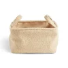 Rangement|Gifi Panière laine bouclée beige 32x22xH18cm