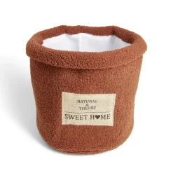 Rangement|Gifi Panière laine bouclée marron 30xH26cm