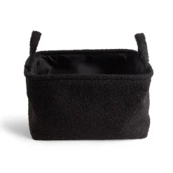Rangement|Gifi Panière laine bouclée noire 36x26xH20cm