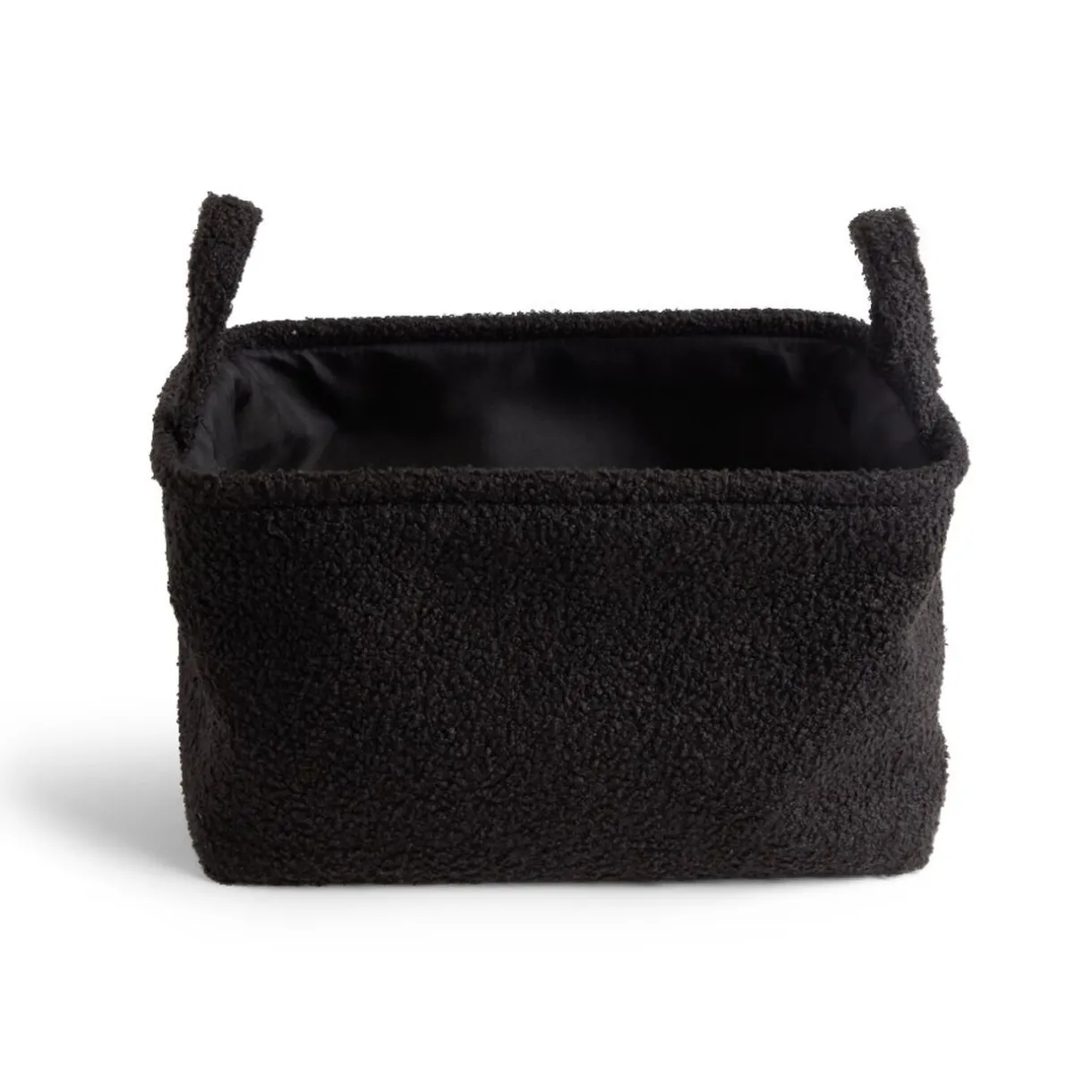 Rangement|Gifi Panière laine bouclée noire 36x26xH20cm