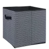 Rangement|Gifi Panière noire motif géométrique blanc collection Urban 1 Box Cube