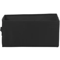 Rangement|Gifi Panière noire rectangulaire Box Cube