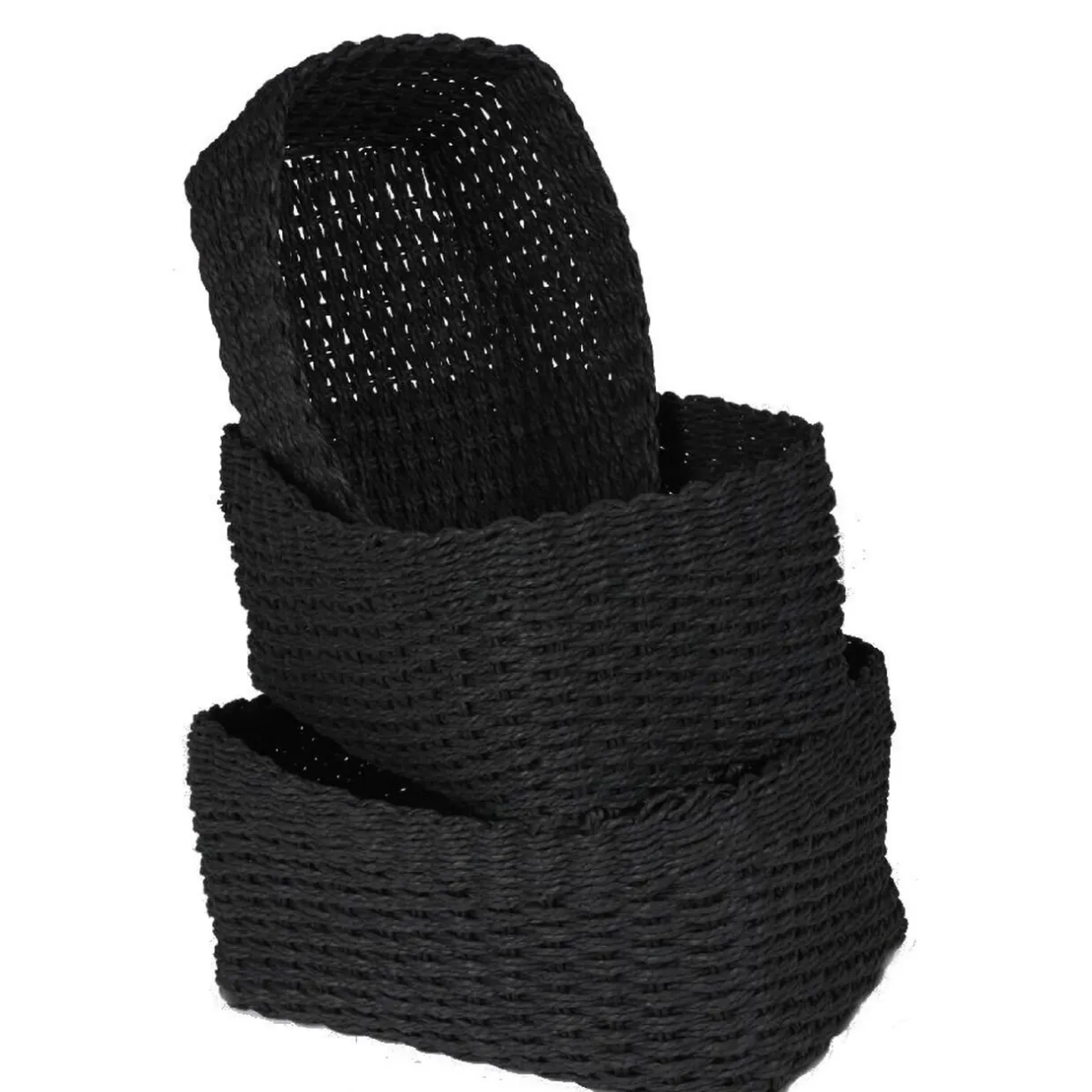 Rangement|Gifi Panière noire x3