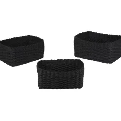 Rangement|Gifi Panière noire x3